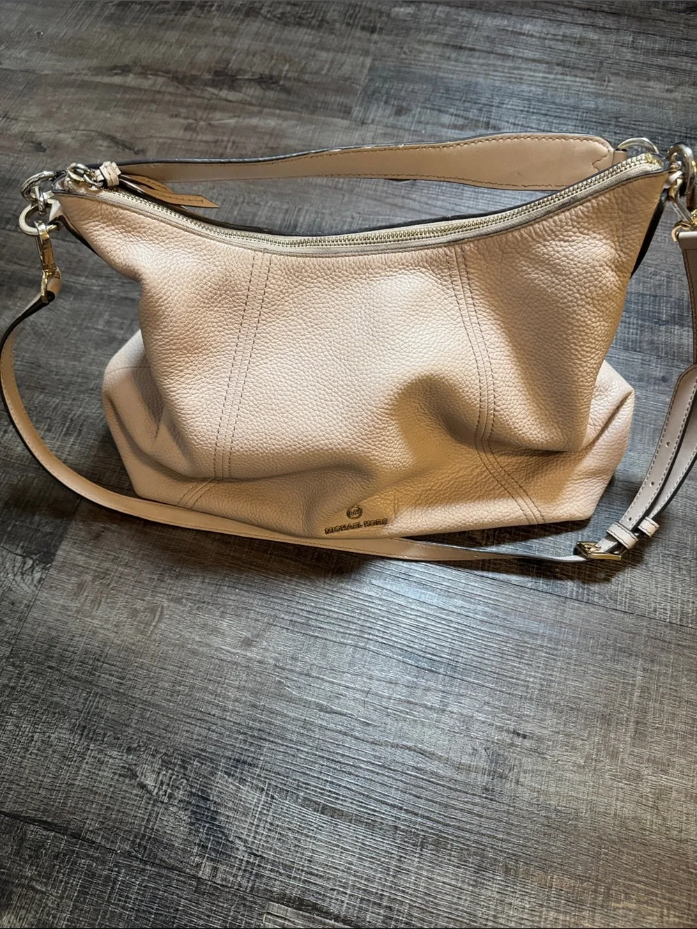 Michael Kors Sienna Large Pebbled Leather Convertible Shoulder Bag